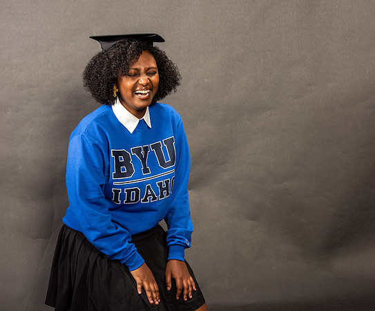 Graduation Portraits of Hermela Denboba and Hana Edossa.