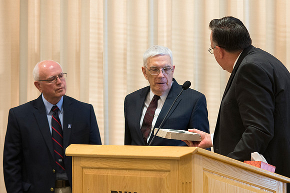 The Emeritus Breakfast and 50 Year Reunion was held where LaMar Barrus Received the Alumni Award of Excellence.