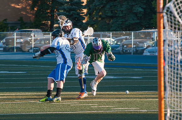 BYU-Idaho players in the Men's Lacrosse Championship Game, Spring 2013