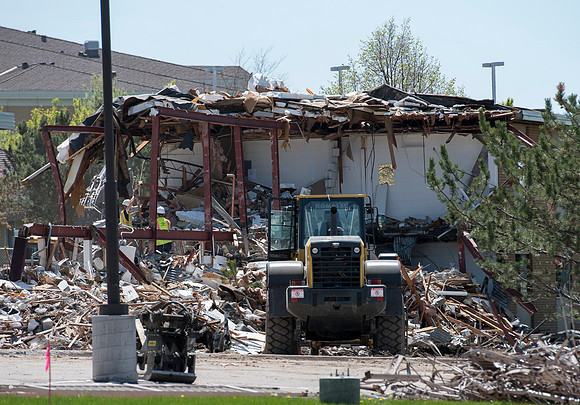 The Ricks Dormitories are being torn down for a new parking lot on campus.