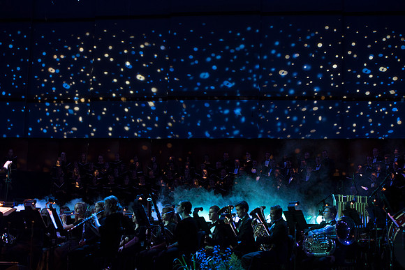 BYU-Idaho Center Stage had their annual Patriots and Pioneers concert July 9 with George Dyer as their soloist.