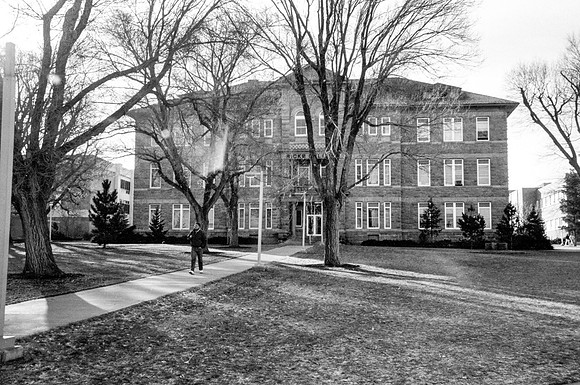 A view of the Jacob Spori Building on Campus