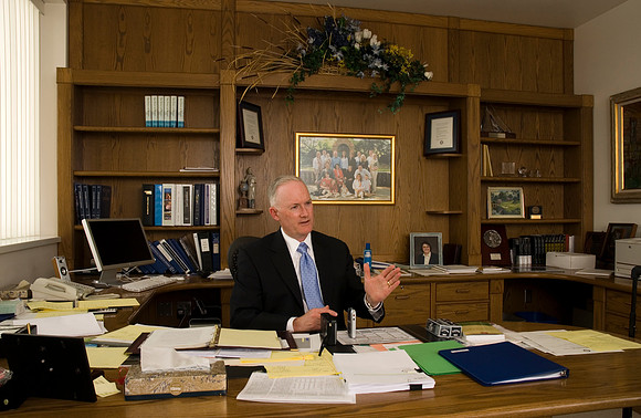 President Clark in his office