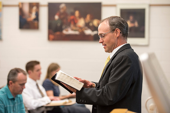 Many people gather to hear speakers and learn during Education Week at BYU-I. 2016