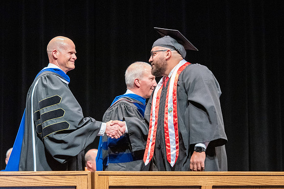 Graduates during convocation of the College of Physical Sciences and Engineering.