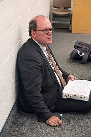 Jeff Chapman, one on the Religion instructors, teaches the Foundations of the Restoration course on campus.