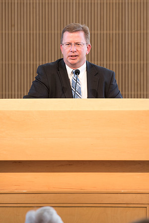 Jeff Morrin was announced as the new University Resources Vice President. Charles Andersen, the previous Vice President gives a few remarks.