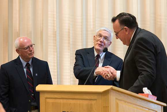 The Emeritus Breakfast and 50 Year Reunion was held where LaMar Barrus Received the Alumni Award of Excellence.