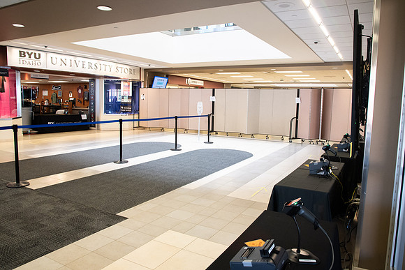 System to pick up books for Spring 2020 Semester. This is the only portion of the book store open during the Covid-19 pandemic.