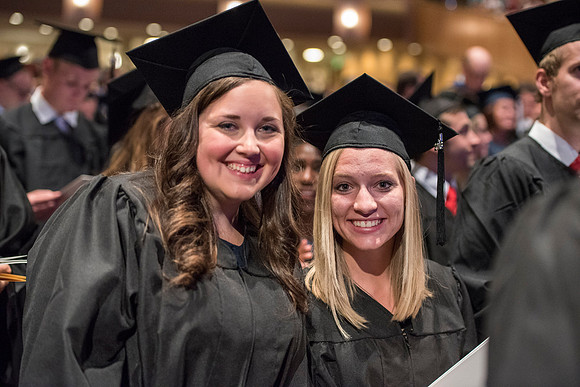 Graduates of Brigham Young University-Idaho at Convocation ceremony of the Spring 2016 semester. Photo by Ryan Chase.
