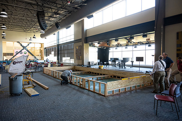 The Crossroads stage in the Manwaring Center is getting an expansion.