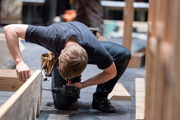 Behind-the-scenes of drama's upcoming play, "A Midsummer Night's Dream."