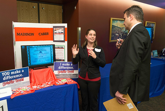 Comm Students get the chance to show off their skills through doing a senior project. The students are mentored throughout the semester and then judged and graded for the quality of their work.