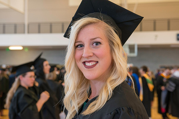 Graduates gather for BYU-Idaho commencement.