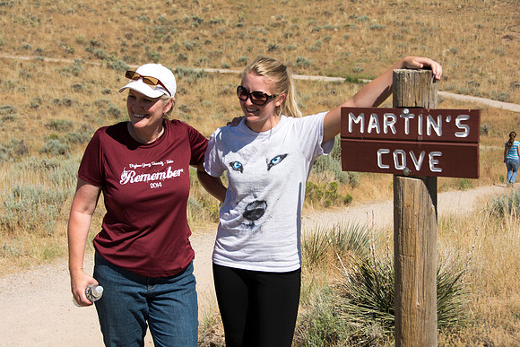 Martin's Cove, a place of refuge for handcart pioneers who were caught in an early winter storm en-route to Salt Lake City, UT.