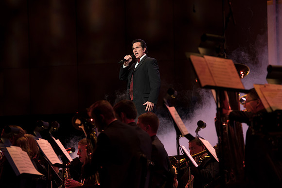 BYU-Idaho Center Stage had their annual Patriots and Pioneers concert July 9 with George Dyer as their soloist.