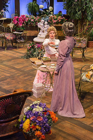 The cast of Brigham Young University-Idaho's production of "The Importance of Being Earnest" pose scenes and moments from the performance.