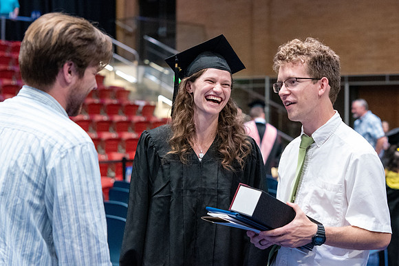 Graduates during convocation for the College of Performing and Visual Arts.