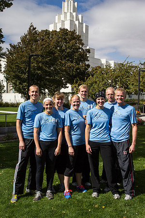 More than 600 participants ran in a 37 mile relay race, beginning at the Rexburg Temple and ending in Idaho Falls.