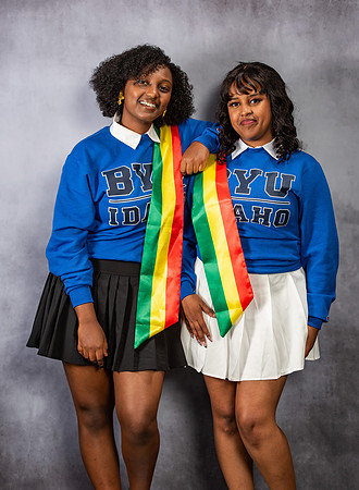 Graduation Portraits of Hermela Denboba and Hana Edossa.