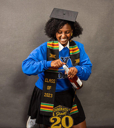 Graduation Portraits of Hermela Denboba and Hana Edossa.