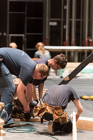 Behind-the-scenes of drama's upcoming play, "A Midsummer Night's Dream."