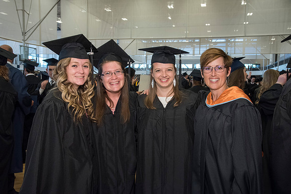 Students of Brigham Young University-Idaho prior to convocation of the Spring 2016 semester. Photo by Ryan Chase.