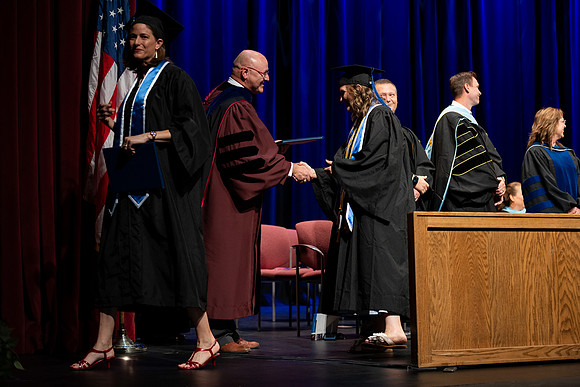 Graduates during convocation for the College of Academic Success & Interdisciplinary Studies.