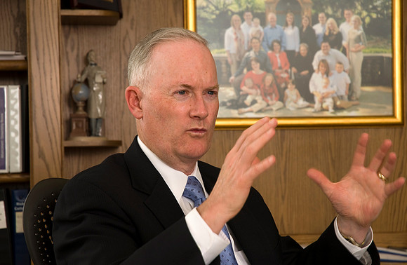 President Clark in his office