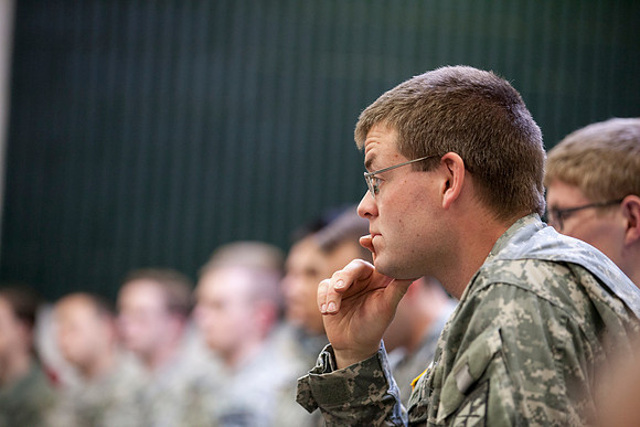 A leader is one who works behind the scenes and much of his or her work won't be noticed. Cadet Fackrell organized the ROTC Warrior Mud Run in celebration of 100 years of ROTC, without little guidance