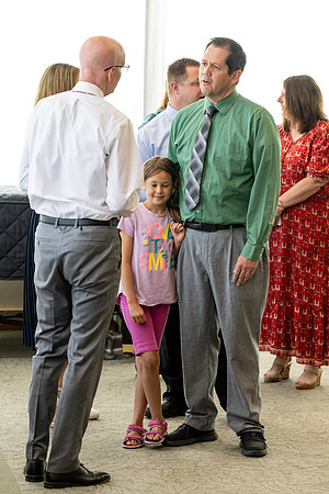 A reception for President Henry J Eyring and his wife Kelly to express their gratitude to employees of BYU-Idaho.