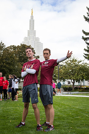 More than 600 participants ran in a 37 mile relay race, beginning at the Rexburg Temple and ending in Idaho Falls.