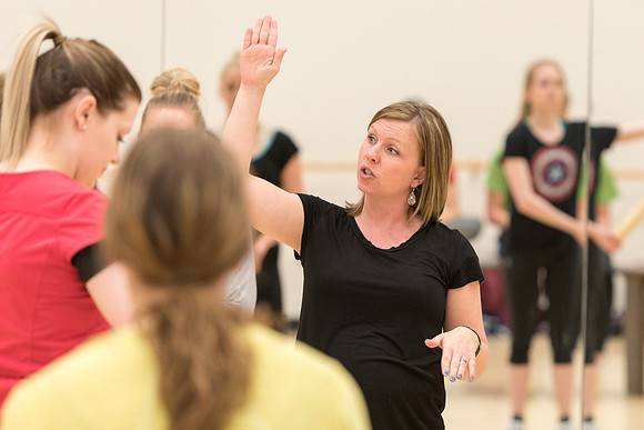 Dance Alliance director Ashley Storm works with the group practicing for their upcoming tour across the United States in states such as Texas and Kansas.