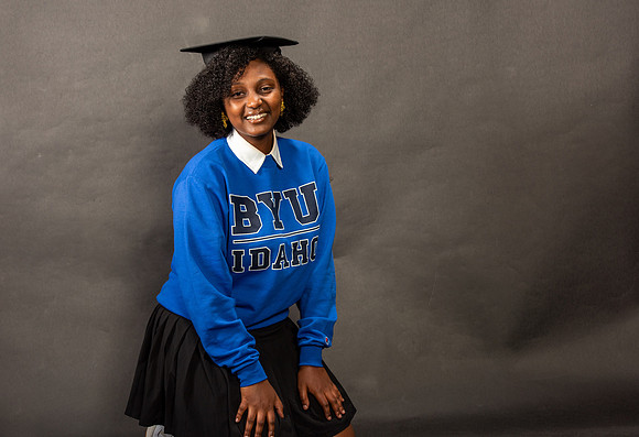 Graduation Portraits of Hermela Denboba and Hana Edossa.