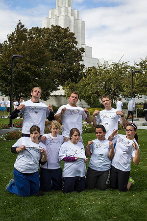 More than 600 participants ran in a 37 mile relay race, beginning at the Rexburg Temple and ending in Idaho Falls.