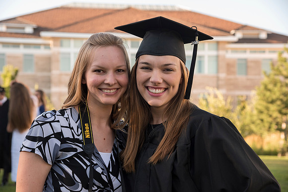 Students of Brigham Young University-Idaho at graduation of the Spring 2016 semester. Photo by Ryan Chase.