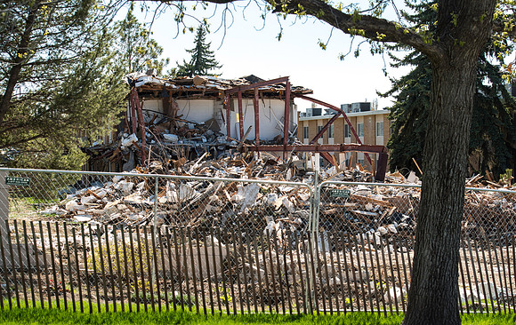 End of an Era, four of the six womens dorms will come down and be turned into a parking lot.