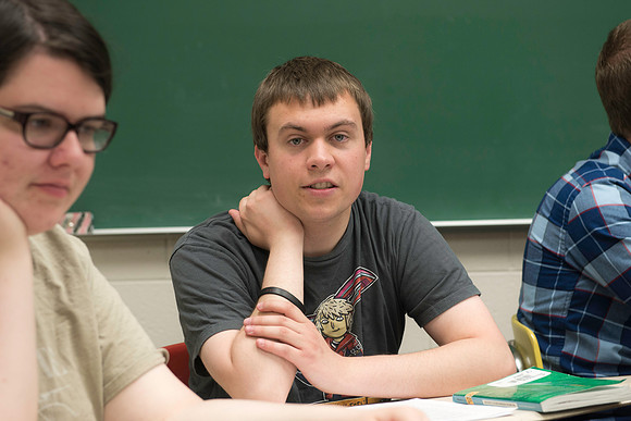 English Instructor Eric d'Evegnee teaches Fundamentals of Literary Interpretation.