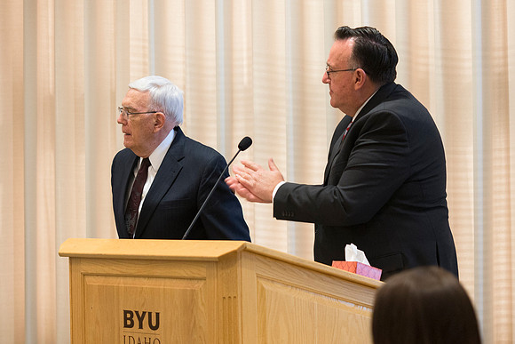 The Emeritus Breakfast and 50 Year Reunion was held where LaMar Barrus Received the Alumni Award of Excellence.
