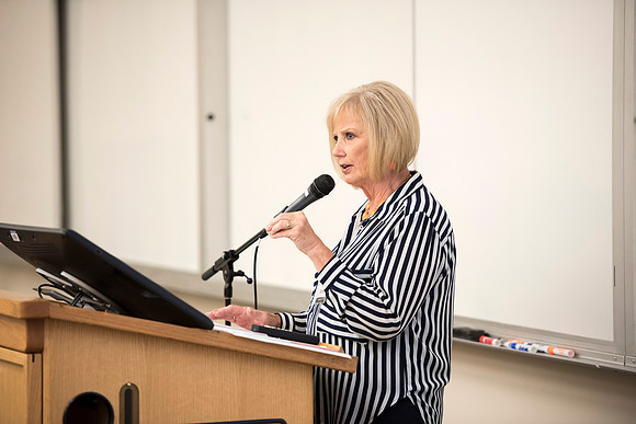 Many people gather to hear speakers and learn during Education Week at BYU-I. 2016