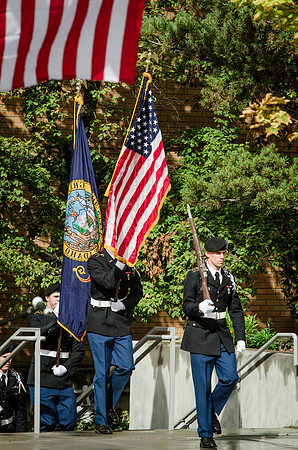 The BYU-Idaho ROTC honors those who gave their lives for the Constitution and this country's freedom.