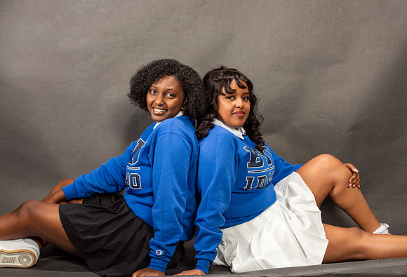 Graduation Portraits of Hermela Denboba and Hana Edossa.