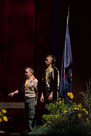 BYU-Idaho Center Stage had their annual Patriots and Pioneers concert July 9 with George Dyer as their soloist.
