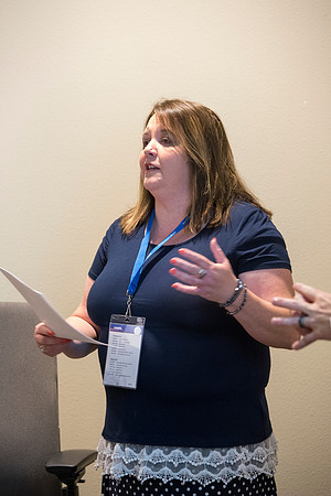 Faculty participate in breakout sessions as part of the Online Learning & Teaching Conference.