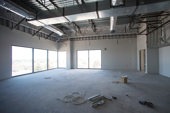 Construction continues on the new Science Technology Building.