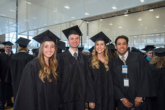 Students of Brigham Young University-Idaho prior to convocation of the Spring 2016 semester. Photo by Ryan Chase.
