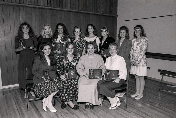 The Business Department holds an Awards Banquet. March 1995.