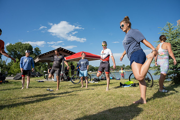 Strength & Conditioning Academy Triathlon Camp at Rigby's, Jefferson Lake.