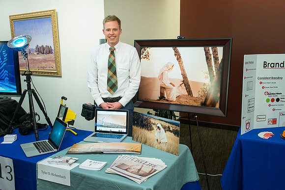 Comm Students get the chance to show off their skills through doing a senior project. The students are mentored throughout the semester and then judged and graded for the quality of their work.