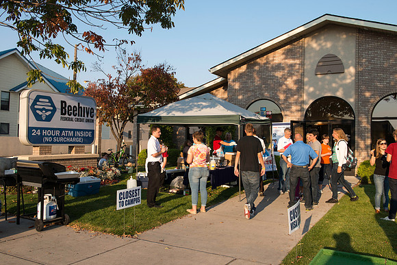 Beehive Credit Union welcomes BYU-Idaho students back for a new semester with free hotdogs and fun.
